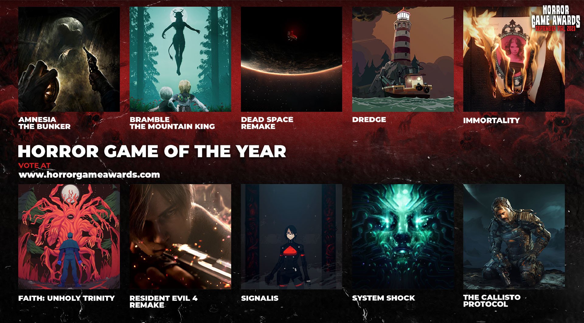 Cast Your Vote in the First Ever Horror Game Awards - IGN