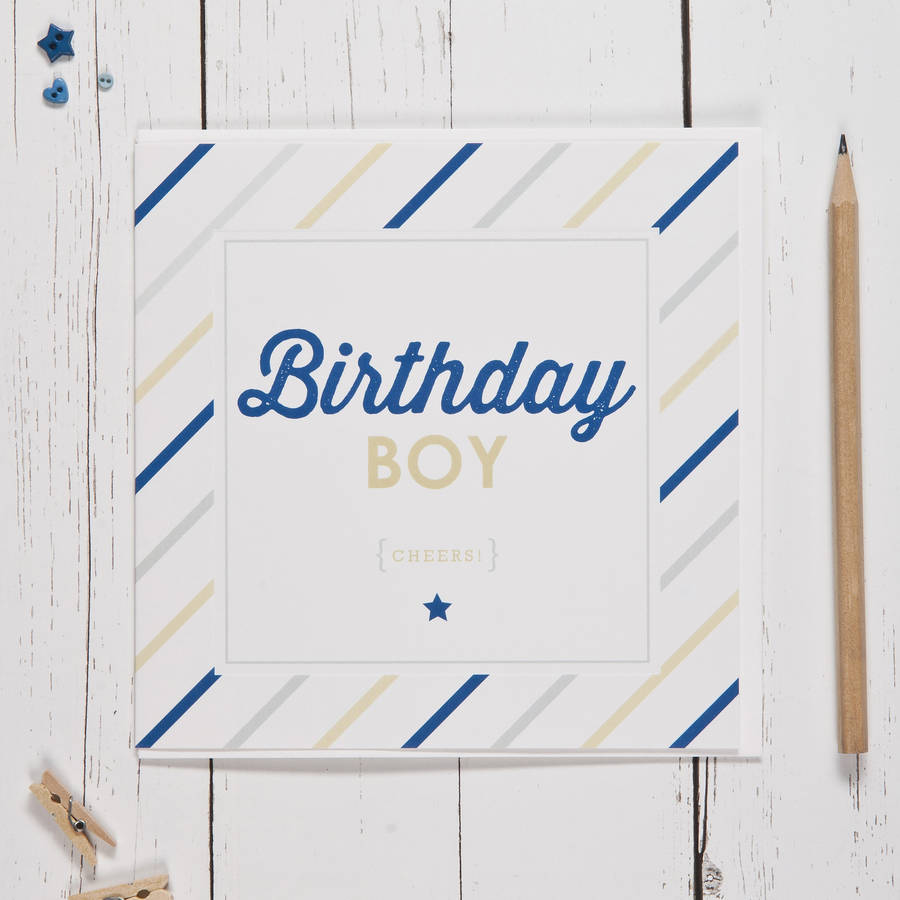 Ink - Birthday Boy Card