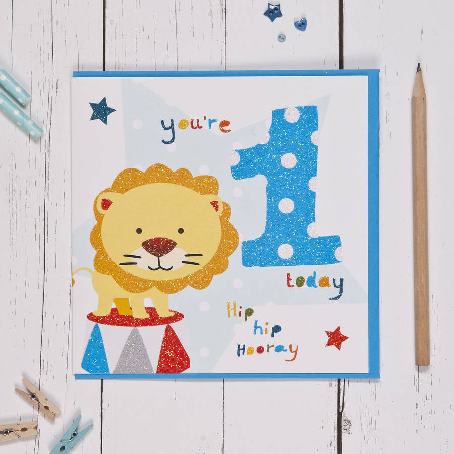 Fizz - Age 1 Birthday Card