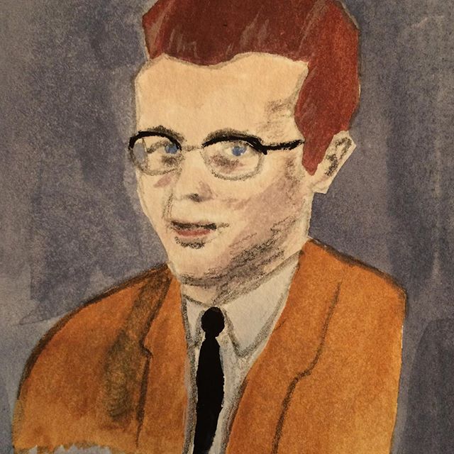 Project portretten: RIP Johannes A.S. Biervliet 1945-1970. Vertegenwoordig van huisraad? Onderwijzer? Www.binocle.be #paintedportrait #portretten #binocle #paintedportraits #binoclecultuurinzicht #portretten #herinneringslab
