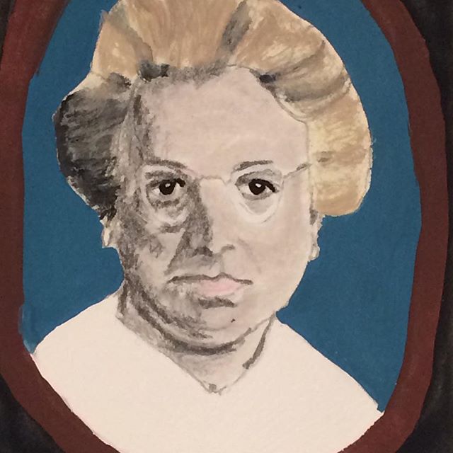 Project portretten: RIP Sulema Maria vd H. Biervliet, 1902-1953. Schooljuf en directrice? Www.binocle.be #portraits #binocle #binoclecultuurinzicht #herinneringslab #paintedportrait #paintedportraits