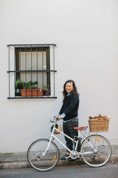 Hetty with her ride in Surry Hills. Photo credit: Luisa Brimble