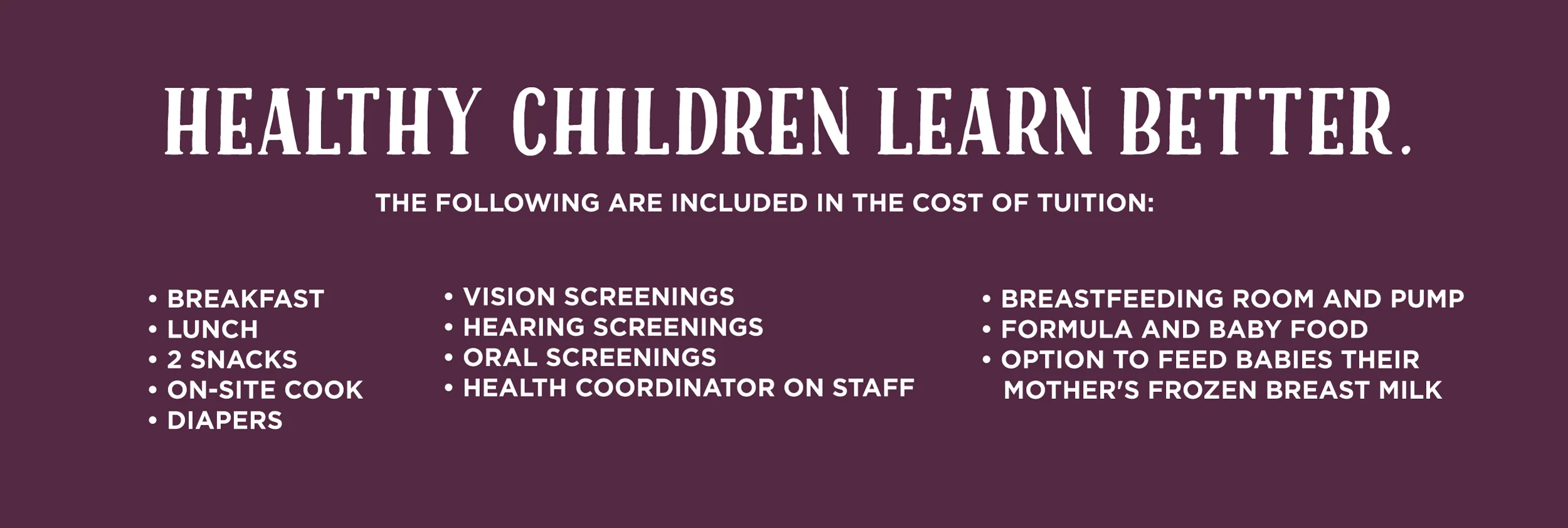 Healthy Children Learn Better
