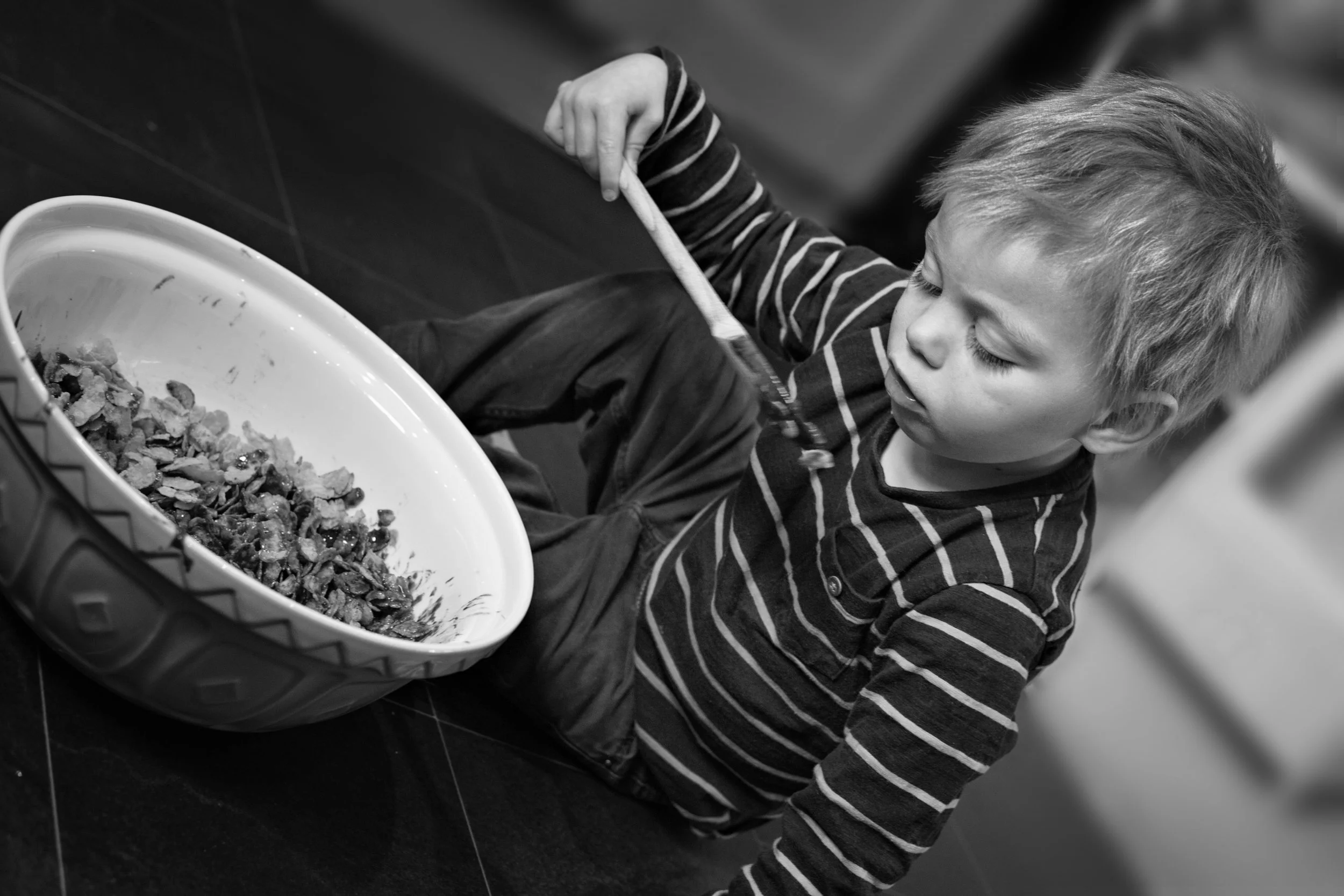 The temptation to lick the bowl can be too much to resist