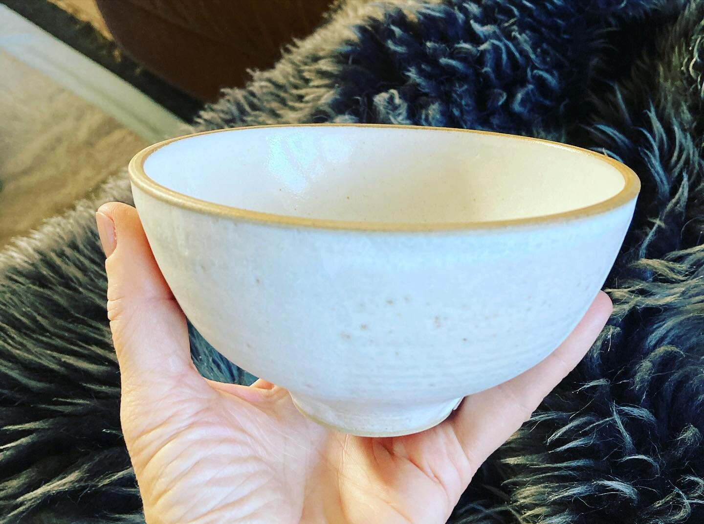 The most perfect gift - a soup bowl - given by a friend @michaelamurphyart and made by a friend @hand_and_land 🧡 I&rsquo;m so grateful for this loving circle of friendship symbolised by this beautifully crafted bowl which will offer me great sustena