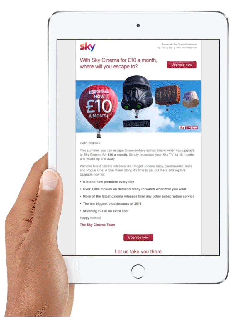 SKY CINEMA EMAIL