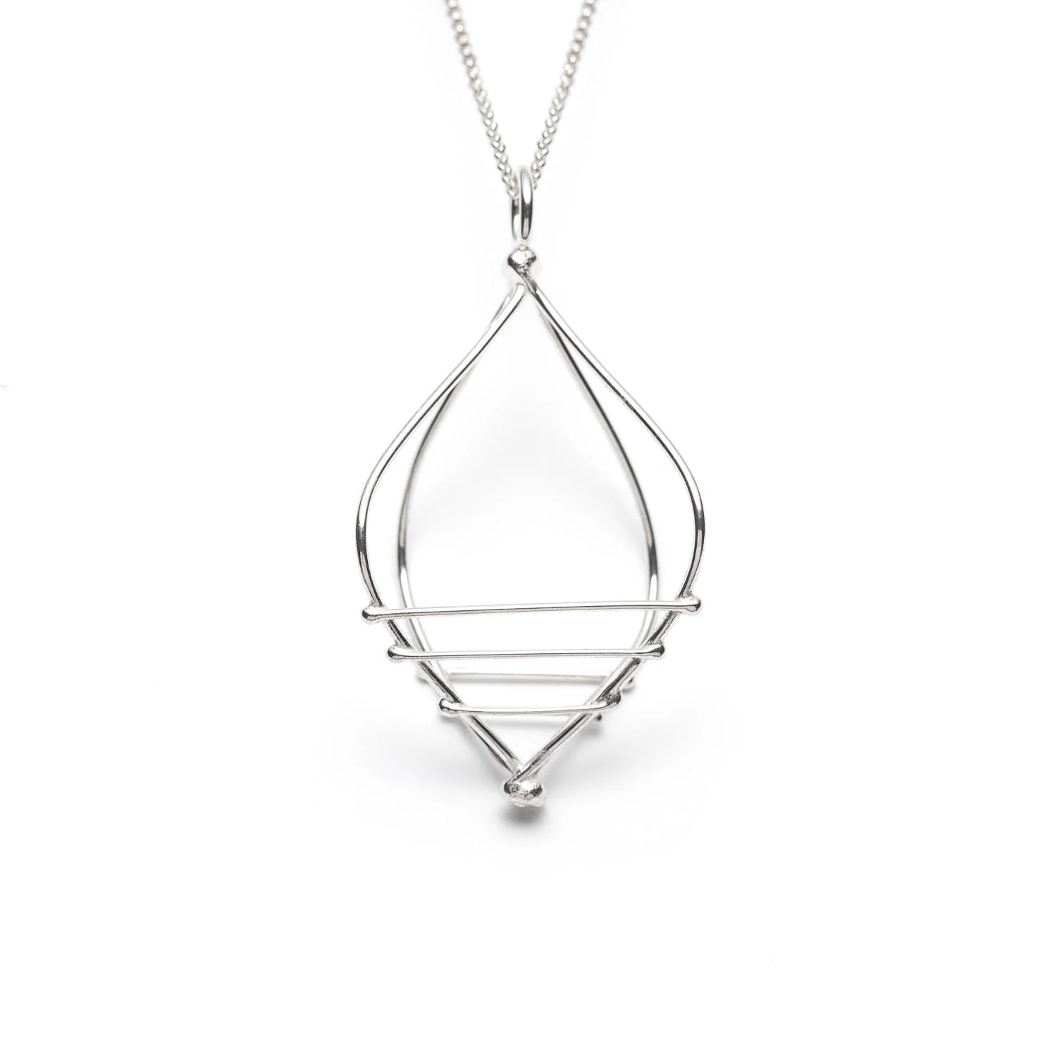 DNA chain necklace, sterling silver biology lover necklace, science lover jewelry from DNA line