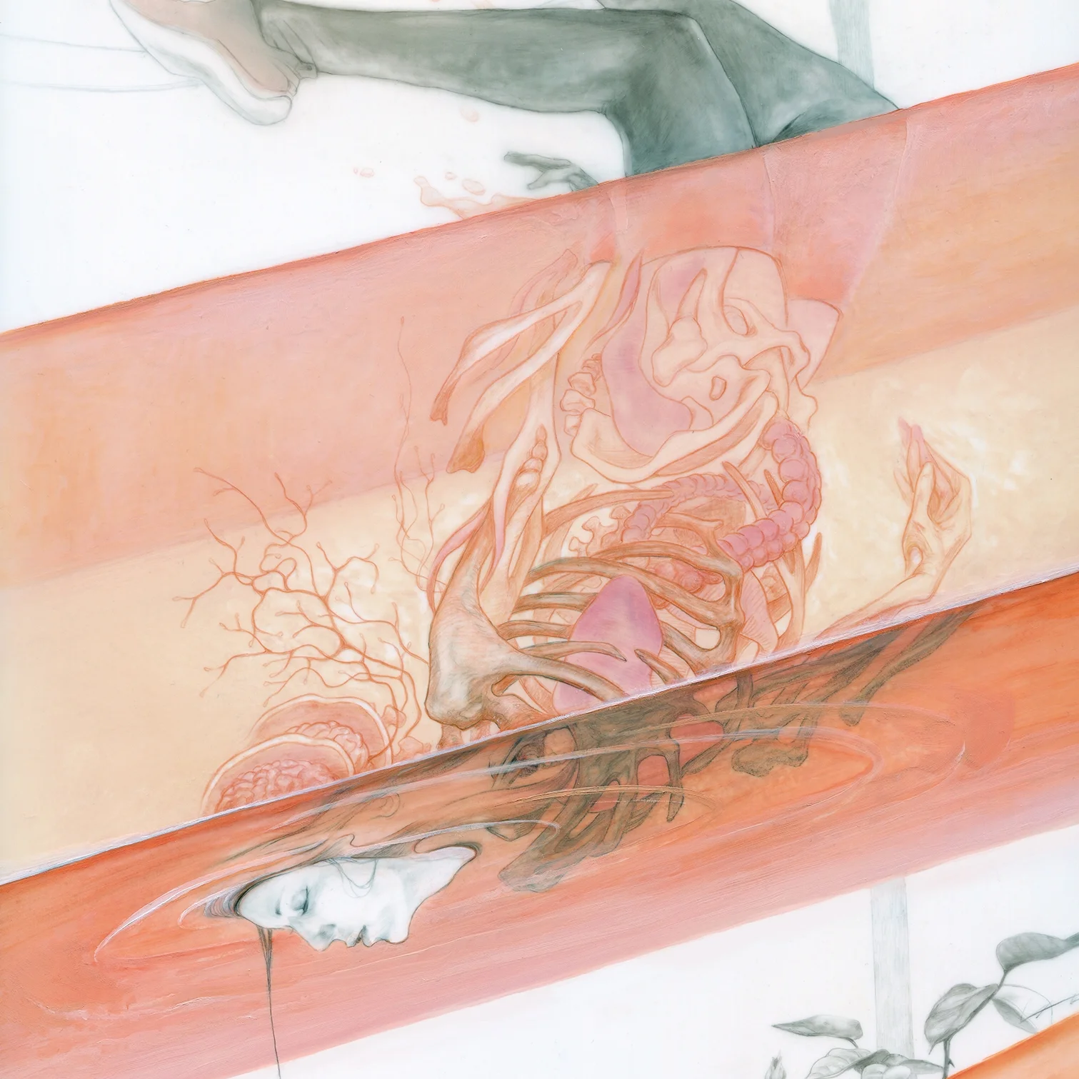 Fear // Acceptance A personal fine art project started in May 2017. About the transformative experience of accepting and pushing through fear. It consists of 3 pieces: LEAP, FLOAT and LINGER. The last one is currently in progress, you can follow along on my instragram. Mediums used: Duralar, Graphite, Colored Pencil and Oil. 