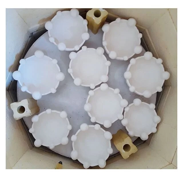 Like snowflakes. Firing tonight 🔥#curioisclay