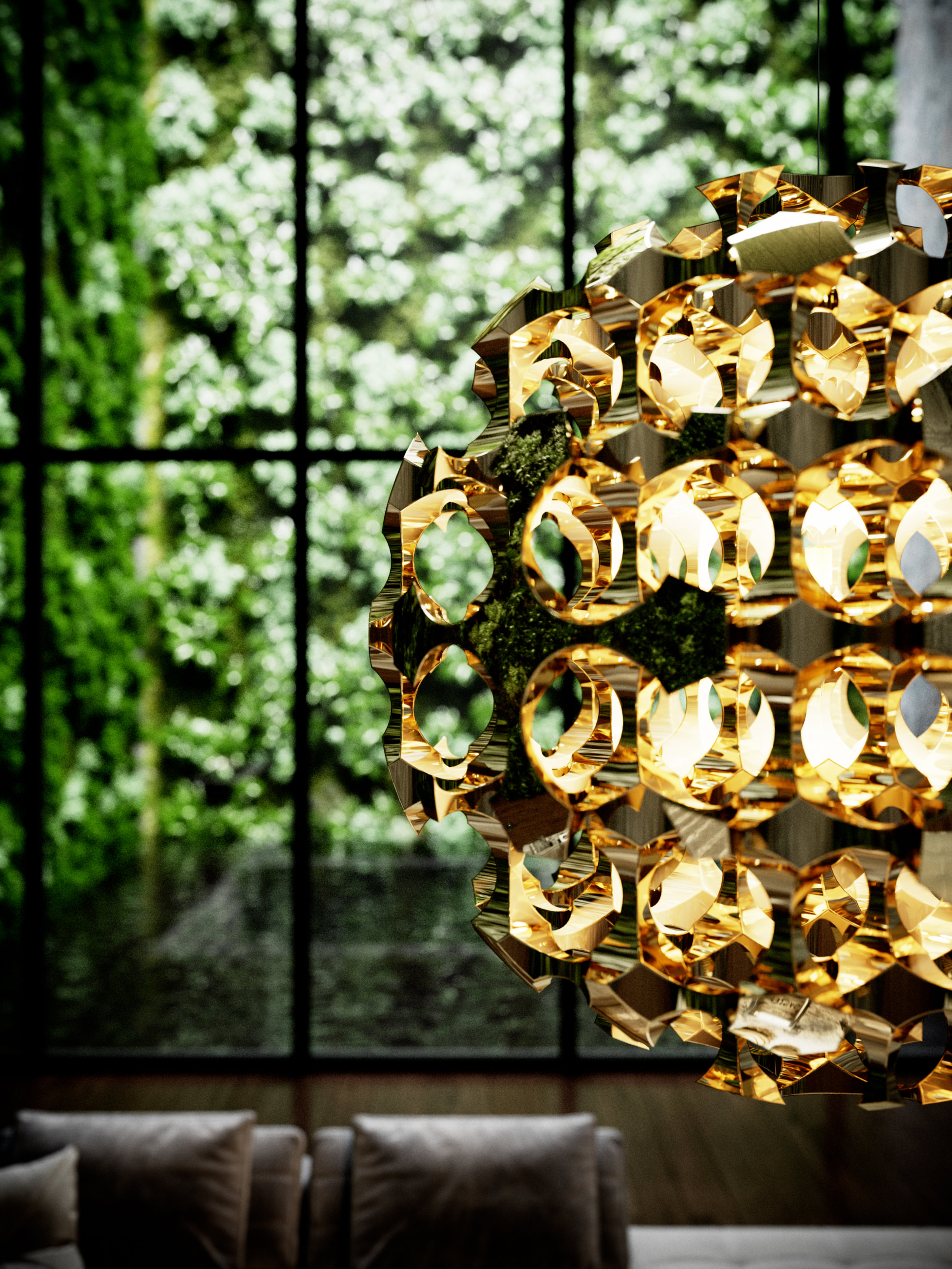 Kasvaa Pendant by Cameron Design House Launching at RHS Chelsea Flower Show 2019 (Close Up).jpg