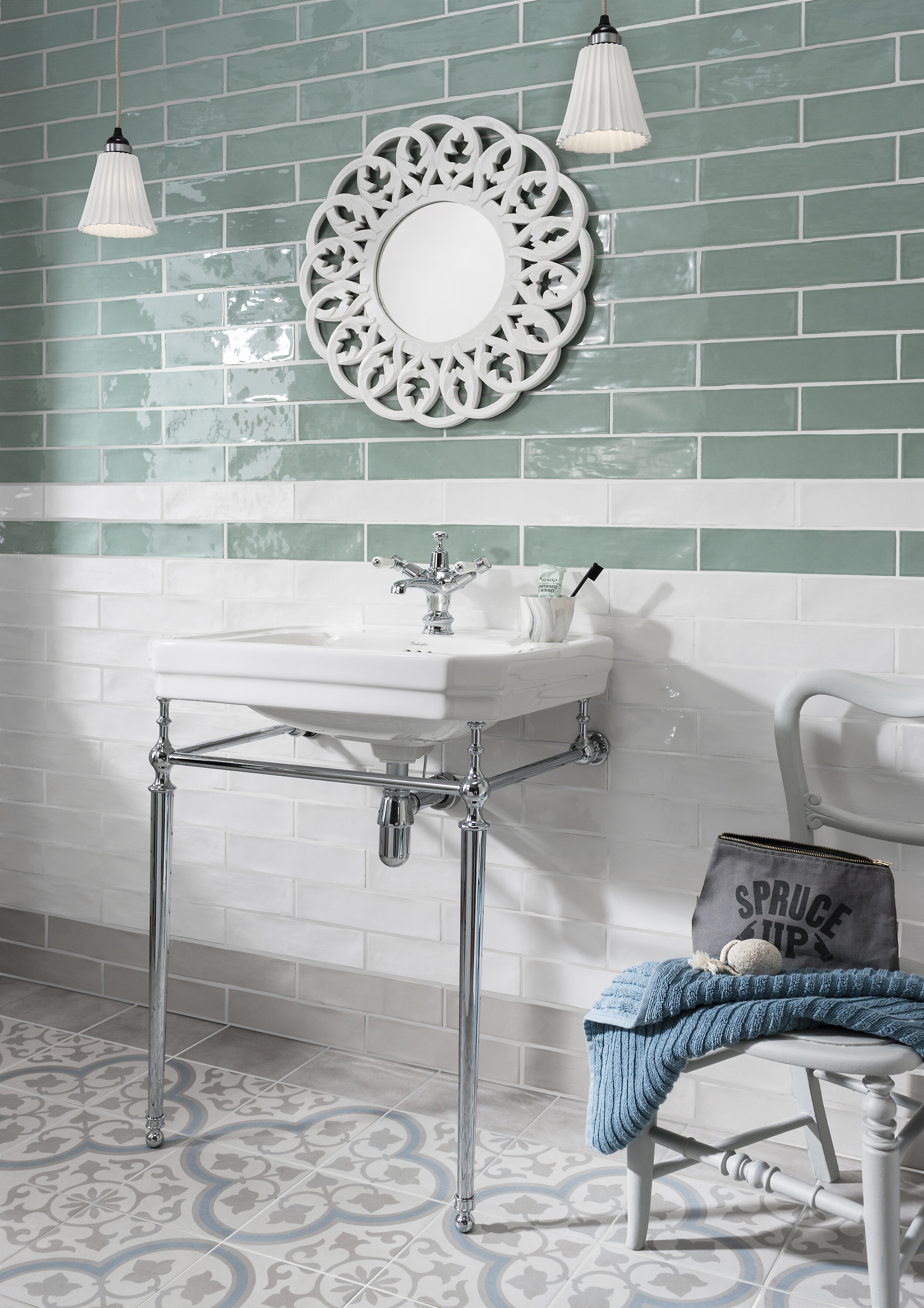 Gemini Tiles Poitiers Mint Tiles £49.99 per m2