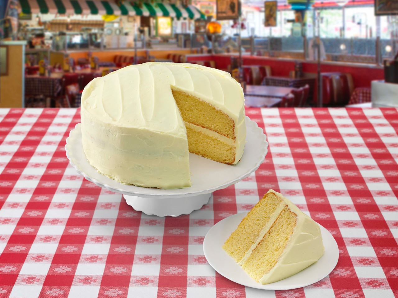 Portillo's delicious lemon cake!
