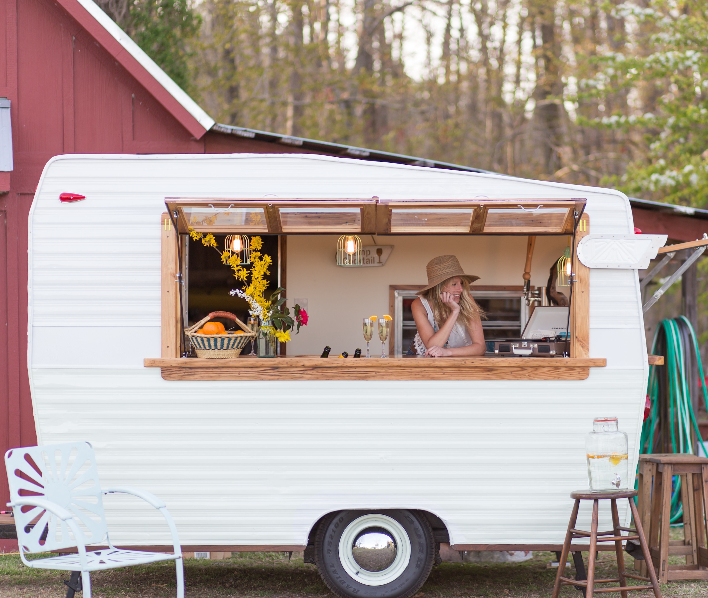 Vintage Shasta turned Mobile Bar For Hire
