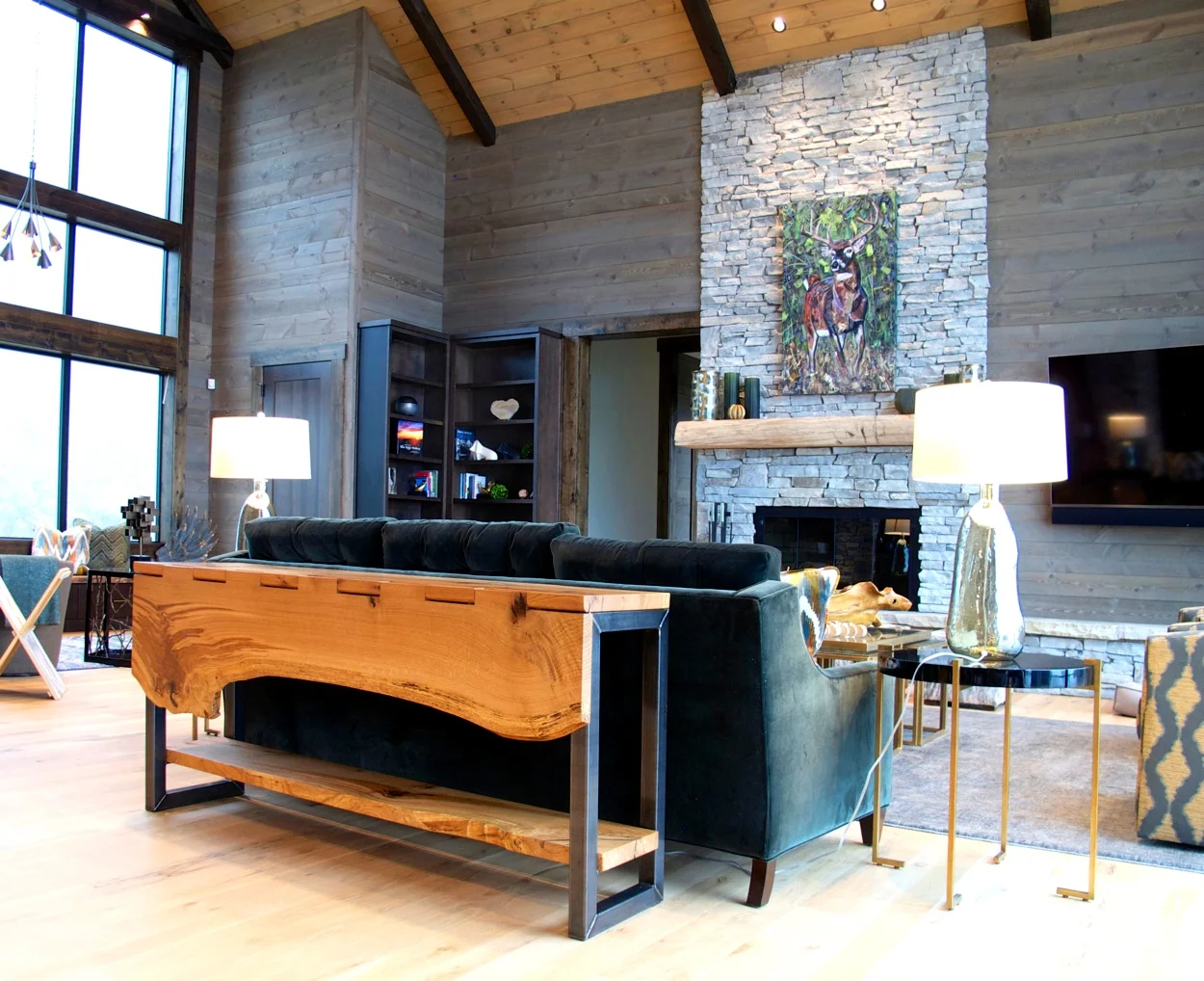 Drop Leaf Oak Console Table.jpg