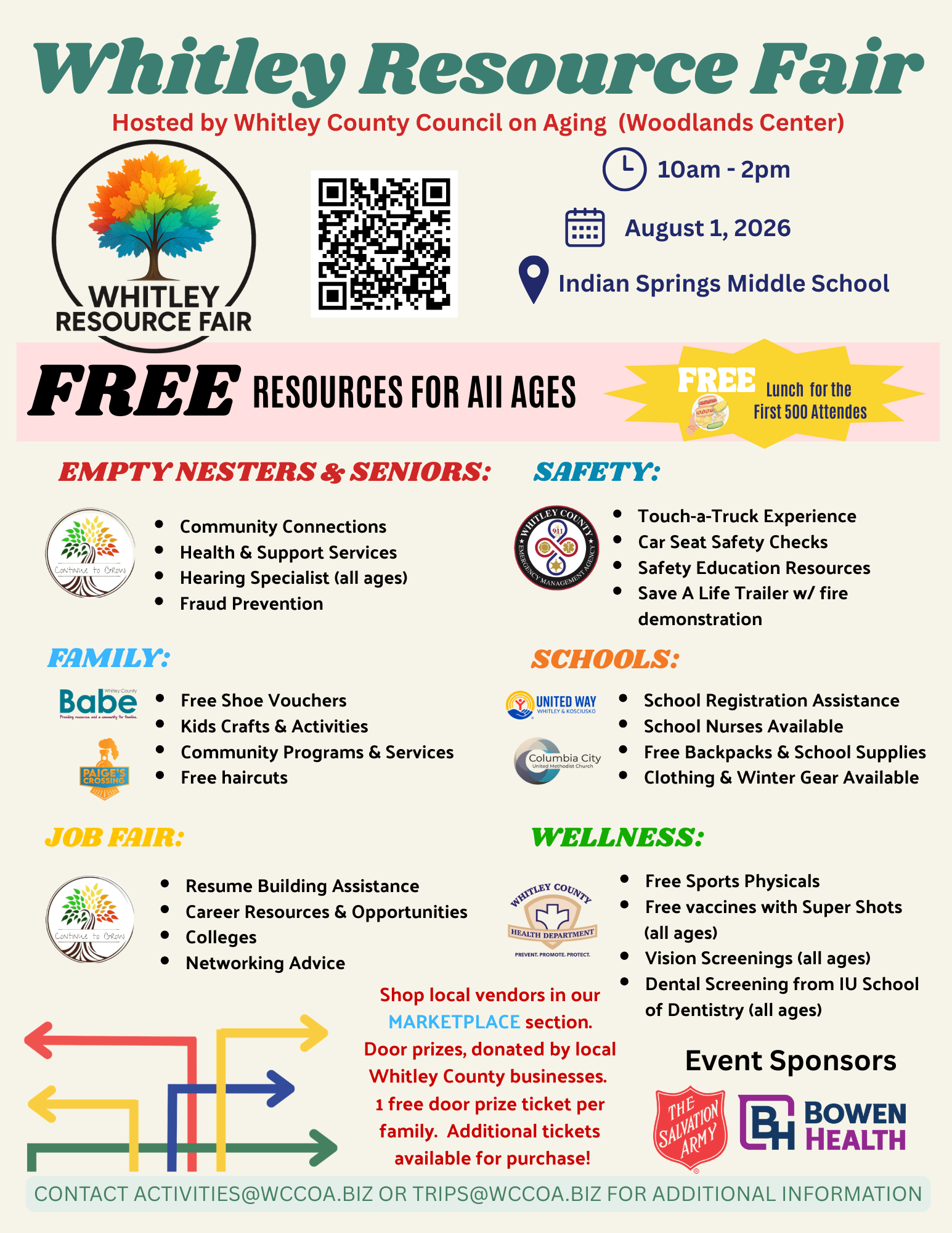 Whitley County Resource Fair, resource fair Columbia City