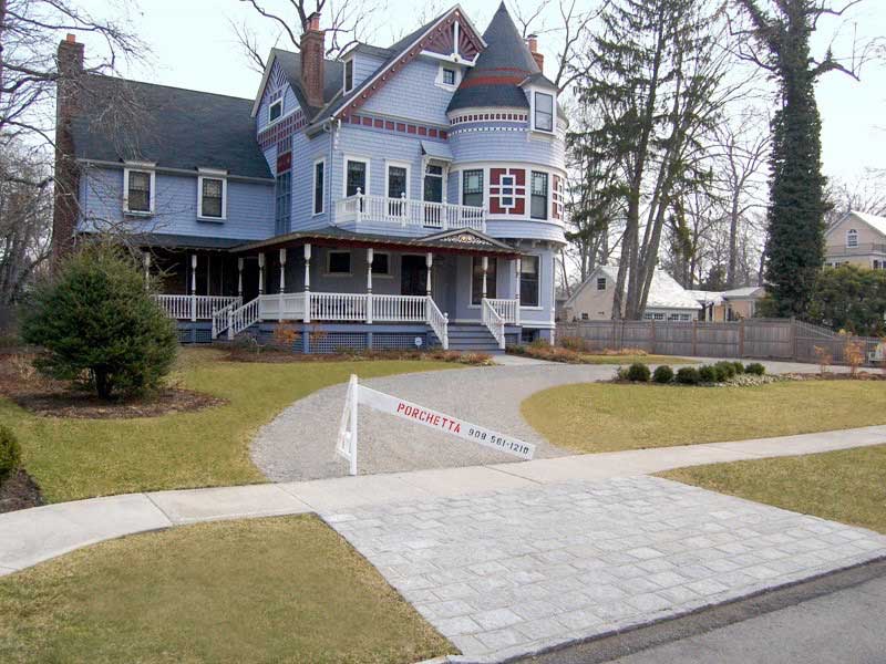 Driveway with Apron Pavers in Westfield NJ