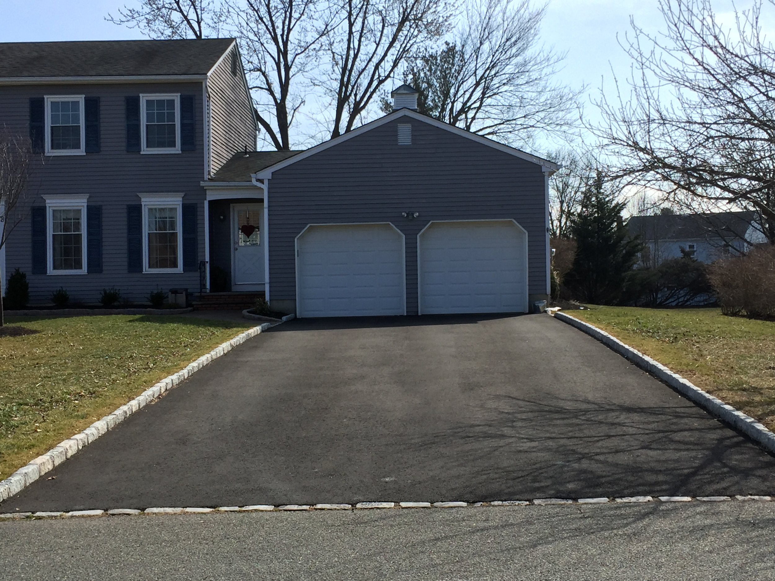 Two Car Garage Driveway Paving and Curbing Contractor in Skillman, NJ