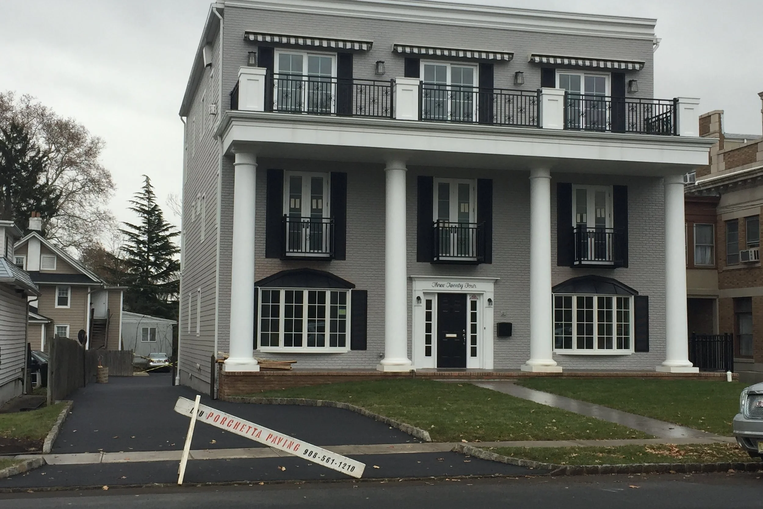 Commercial parking lot in Westfield NJ