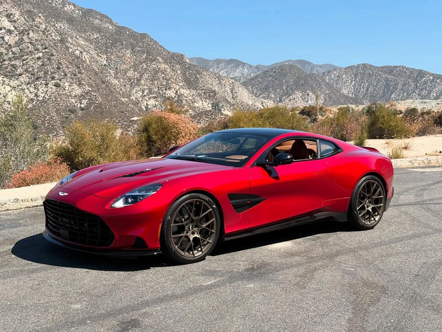 Fab morning on the mountain with the Vanquish! Soooo much different from a DB12 or Bentley GT Speed!