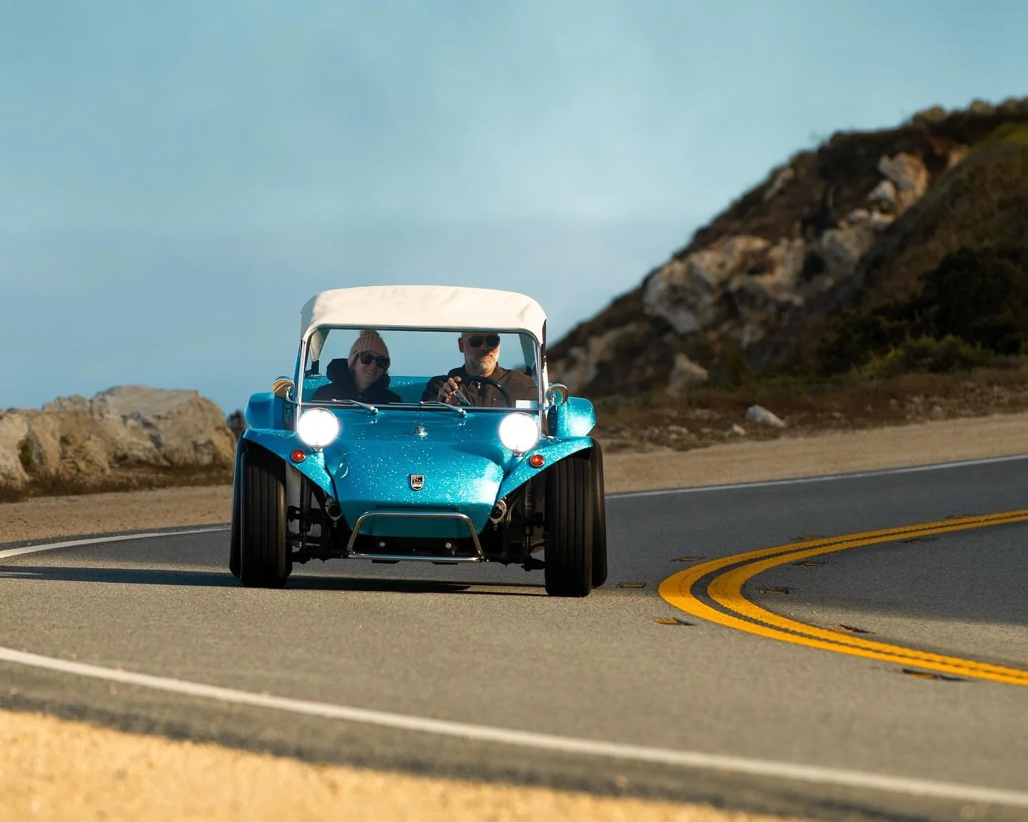 Not many better ways to spend car week than with your favorite people in a brand new bizarrely strange car whose curb appeal and vibes are 1:1 to all the hyper cars for like 5 percent of the cost. An honor to represent @meyersmanx at the Quail and Mo