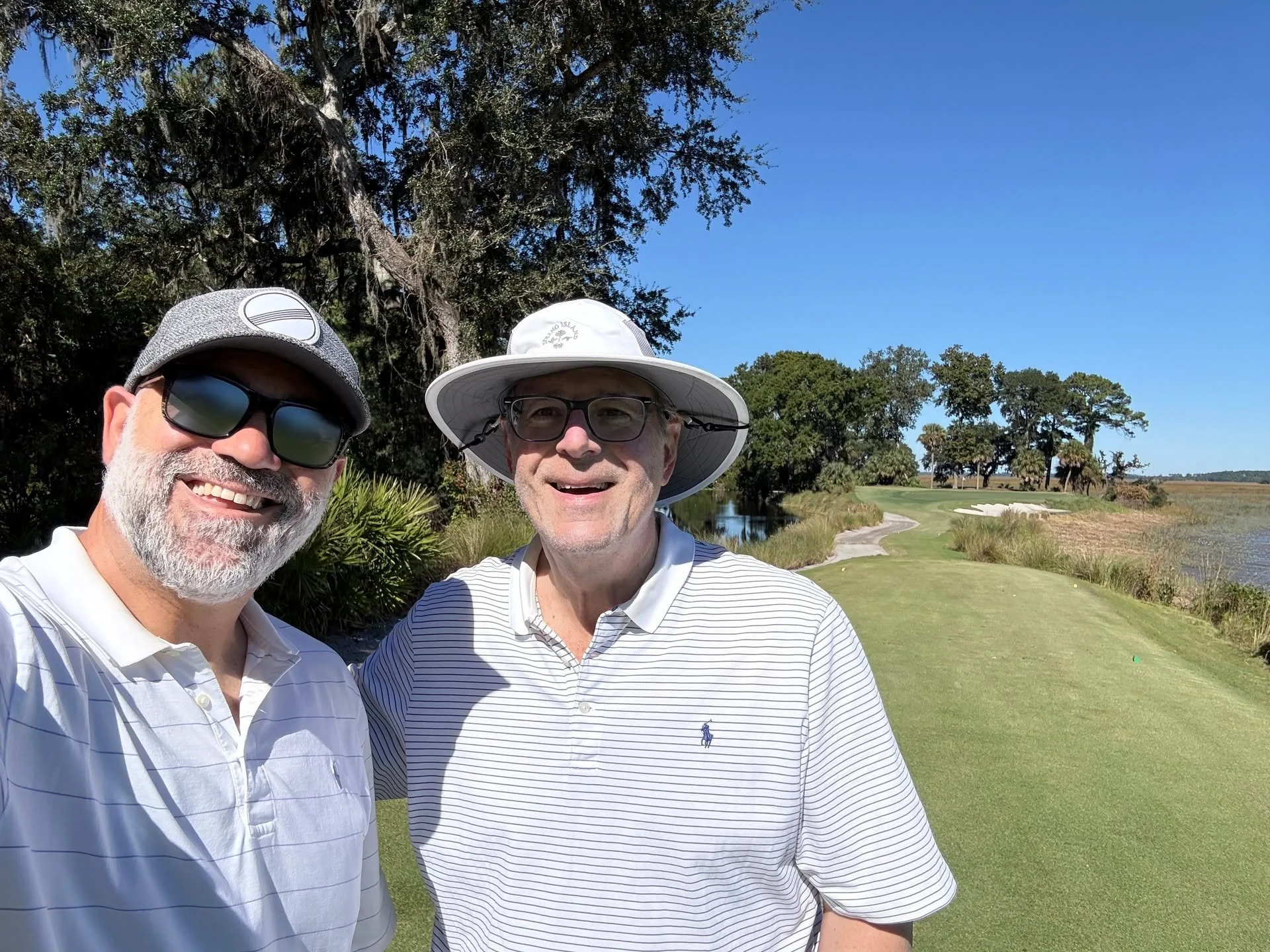 Don't get much prettier than 17 at Old Tabby Links, just have to get those old gray Farahs out of the shot
