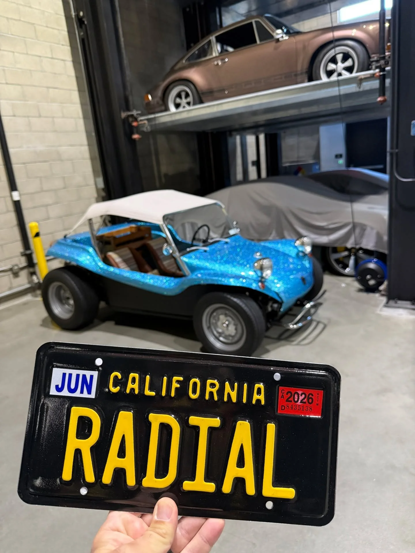 Back in the custom plate game for my @meyersmanx Fully legal in California!