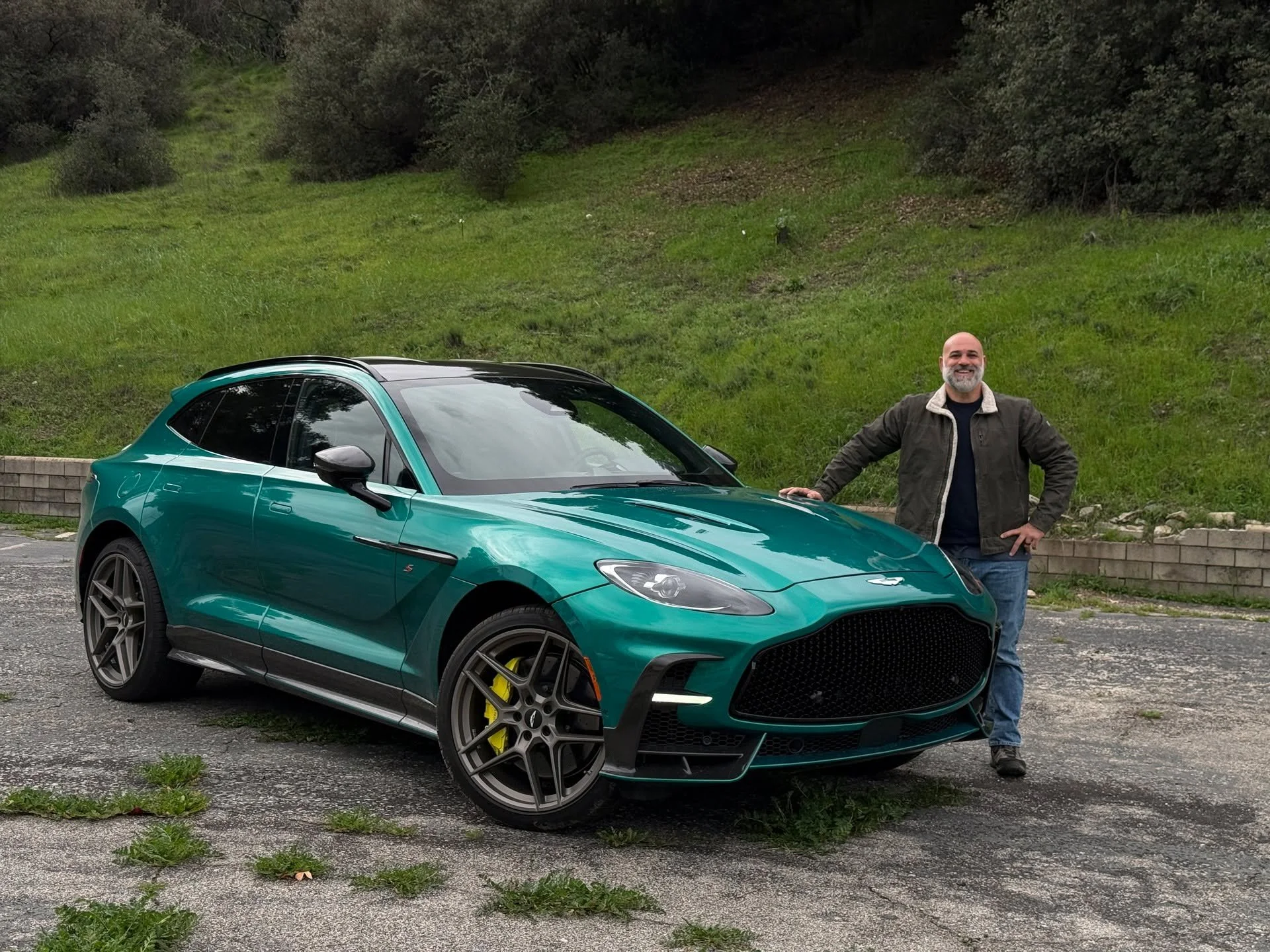 Some things I drove this week: Aston Martin DBX-S, a prototype for a @guntherwerks Ferrari 458, and my 43-year old Honda CX500 Turbo.