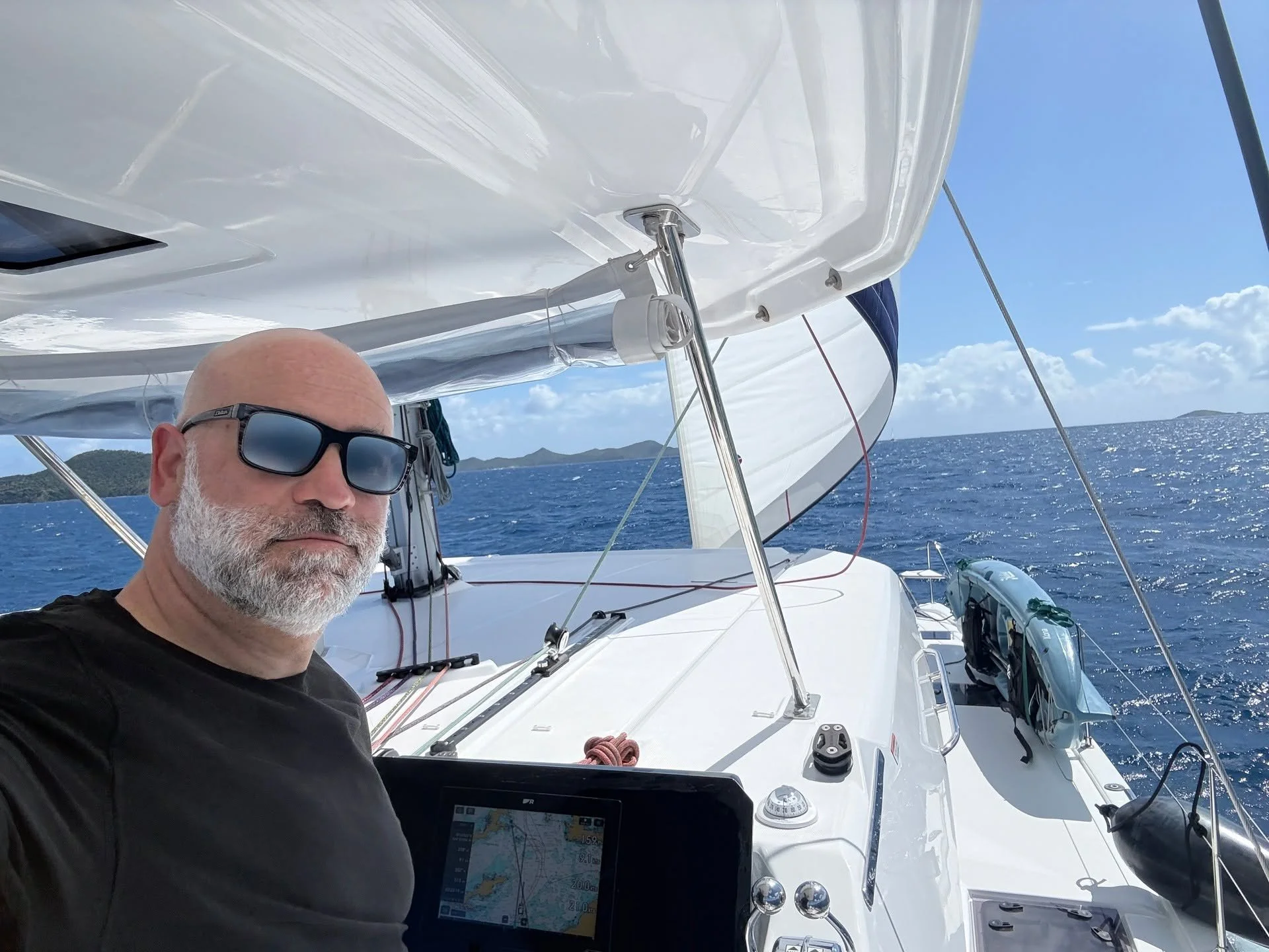 Island time. Captain Farah has the con