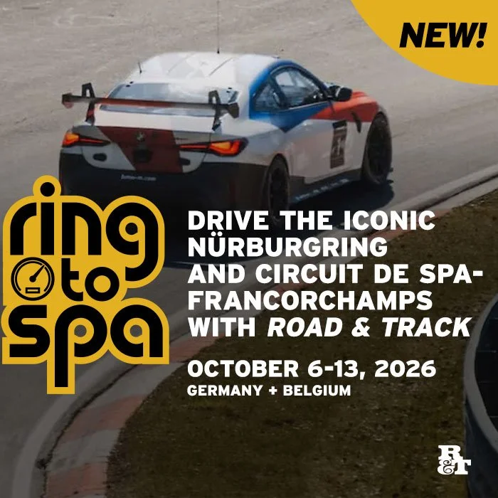 Come Drive With Us! @roadandtrack presents our biggest driving adventure yet, with a pair of trackdays at the Nurburgring and Spa in an eight-day driving adventure through three countries! This one is gonna be epic, link in bio for more info!