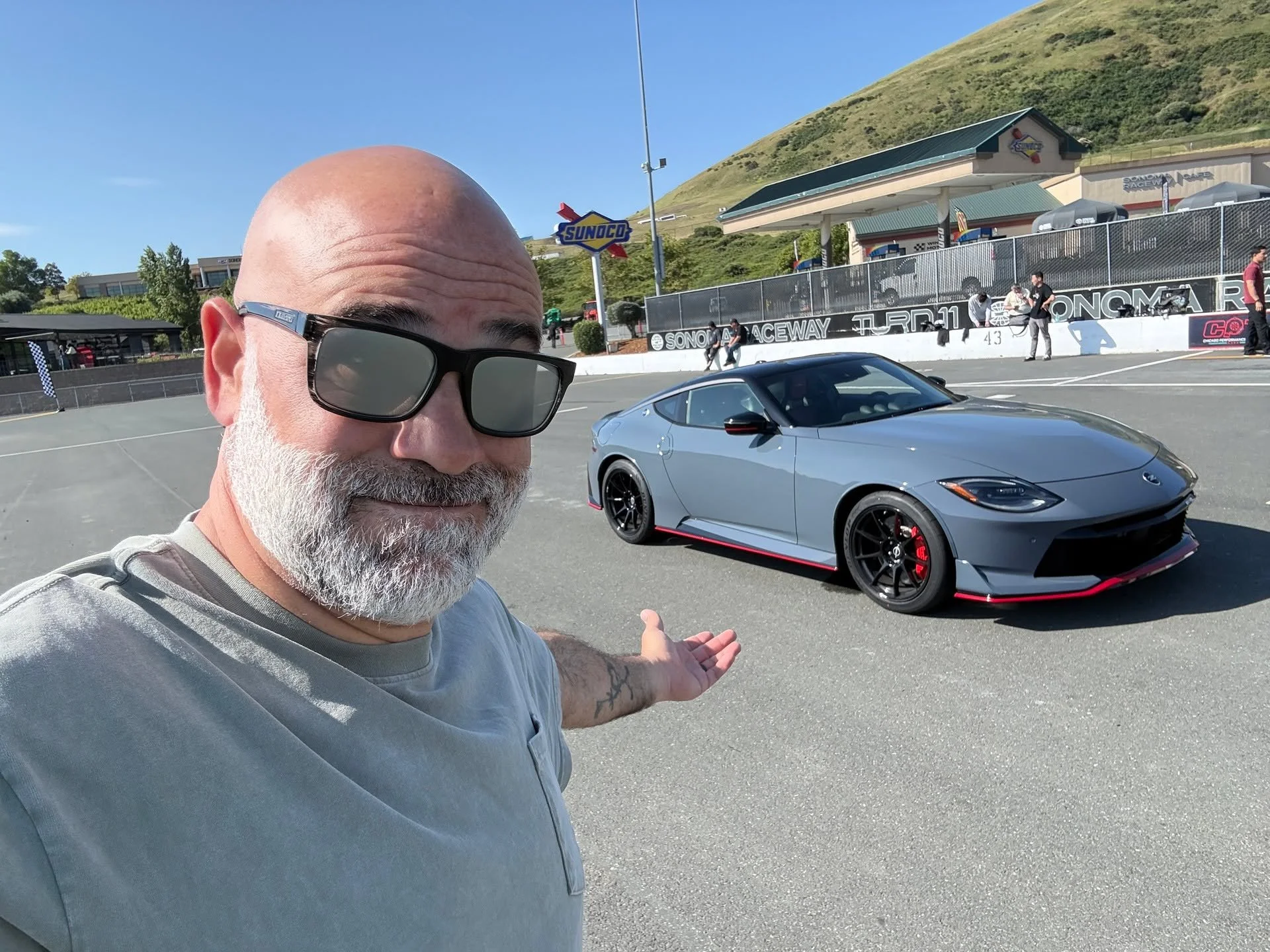 NISMO Z at Sonoma today - now with three pedals and a stick! Drive impression embargo 5/18 but let's just say I've had worse days at work.