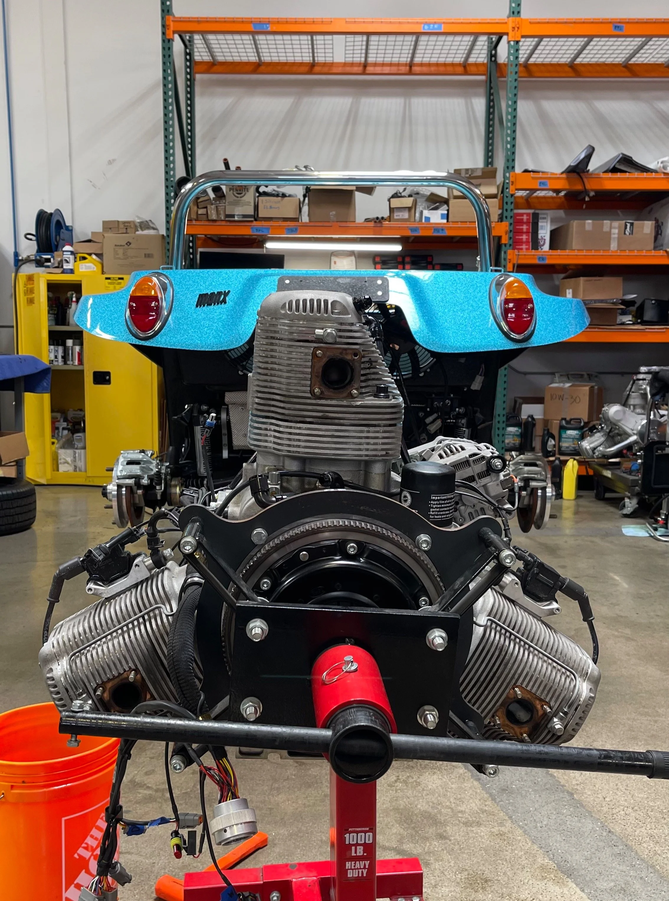 Manx Update! After 1,000 miles of road driving in the first year, the Radial goes back to @meyersmanx for a round of upgrades and development! First off, the crew have overcome the engineering limitations of high-speed cooling by installing a seconda