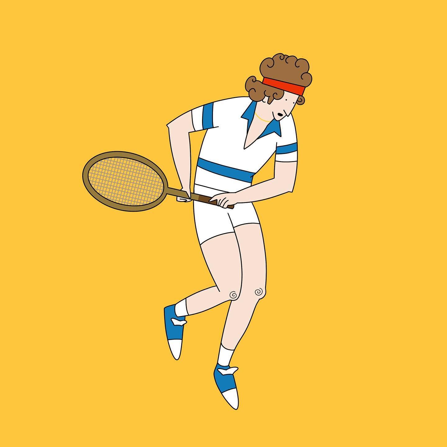 just a lil dood #tennis #illustration #procreate #ipadpro #applepencil #mcenroe #doodle