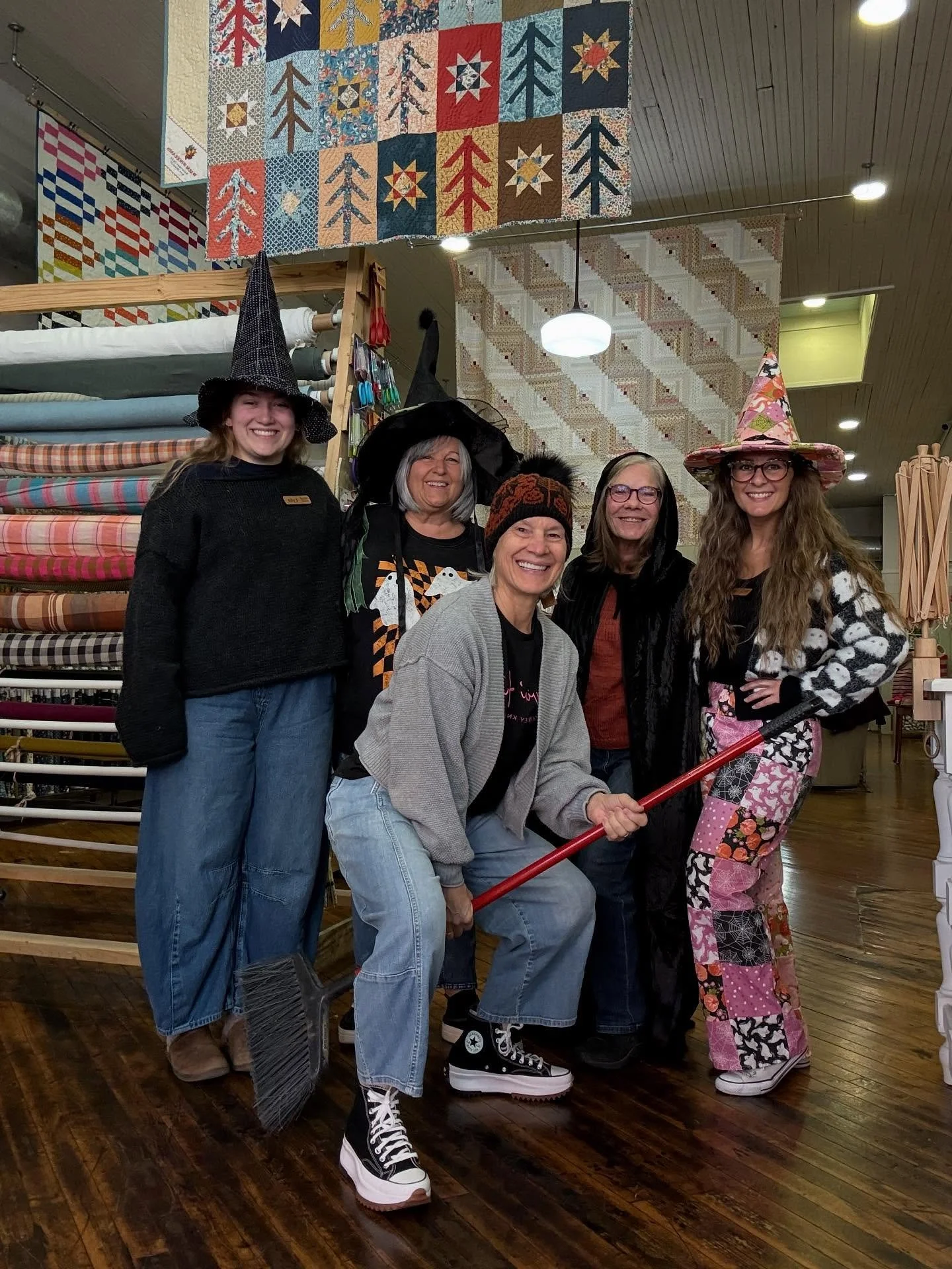 The fun continues! Lesson learned for next year&mdash;wear a costume or end up on a broom! 🧙 #fifthfriday #happyhalloween