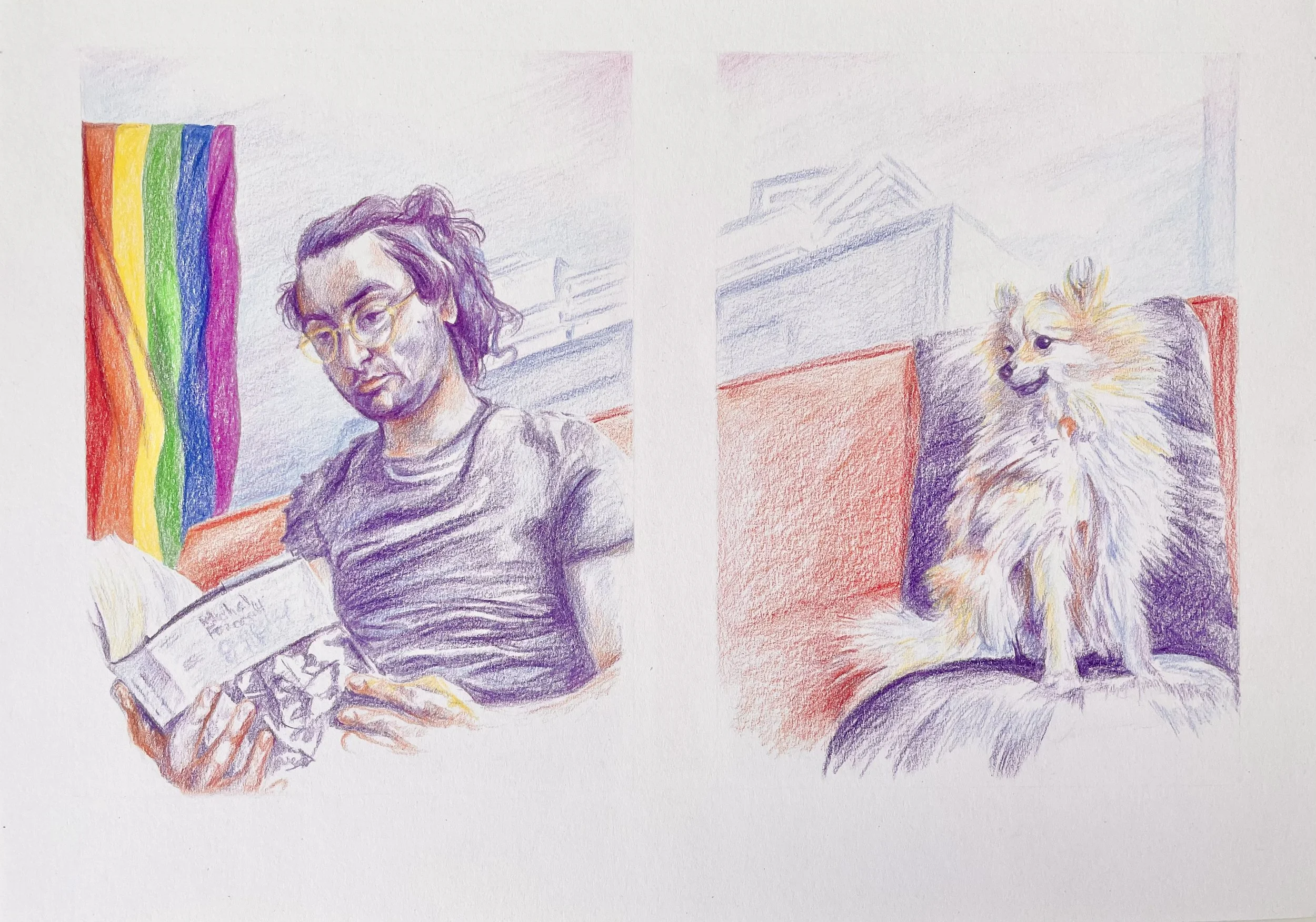  Louis and Hamlet in a quiet moment together 