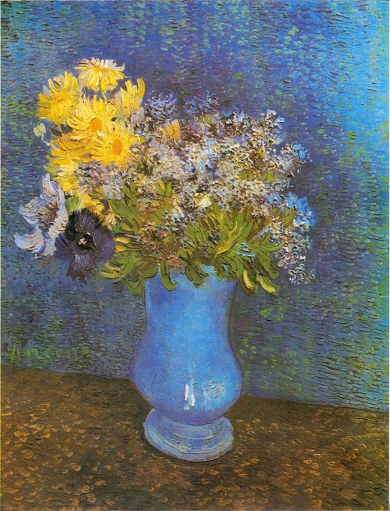 Bouquet of Flowers in a Blue Vase.jpeg