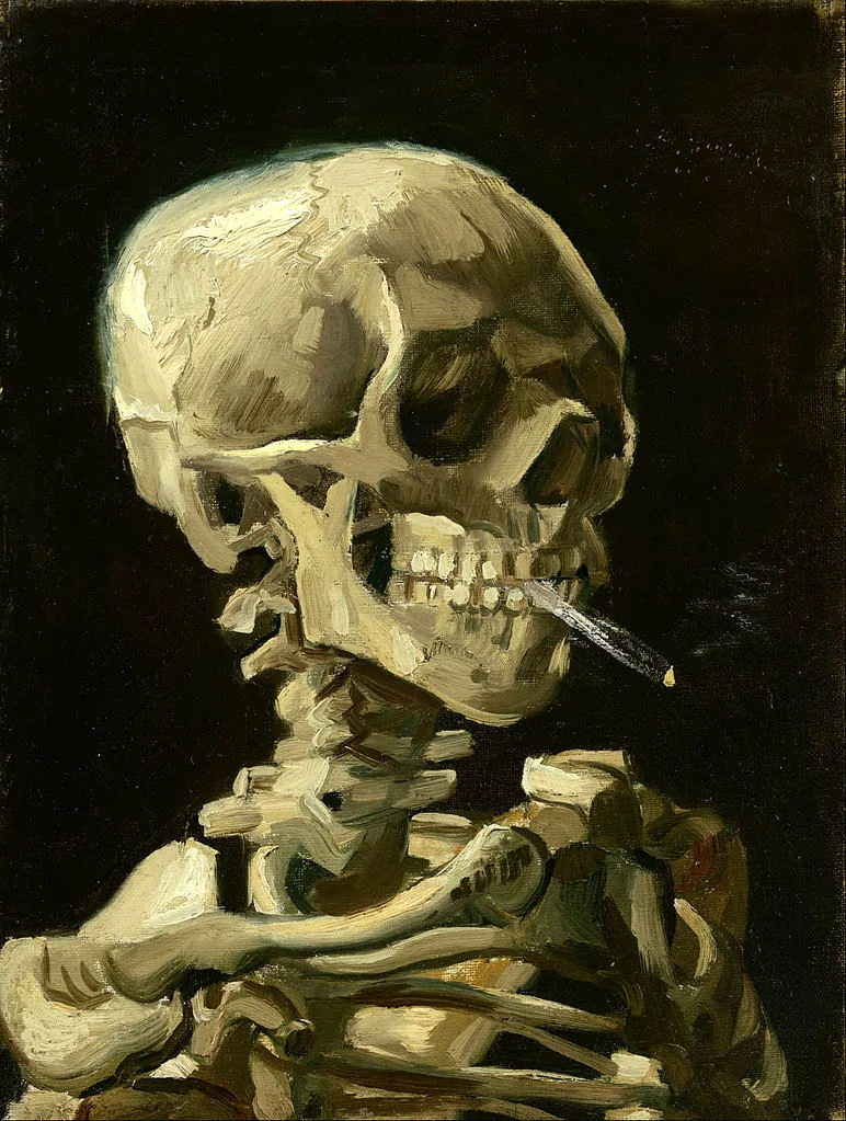 Head of a Skeleton with a Burning Cigarette.jpeg