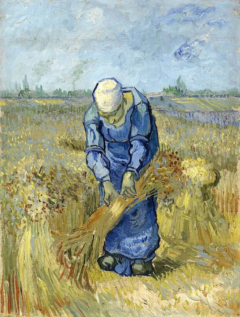 Peasant Woman Binding Sheaves (after Millet).jpeg