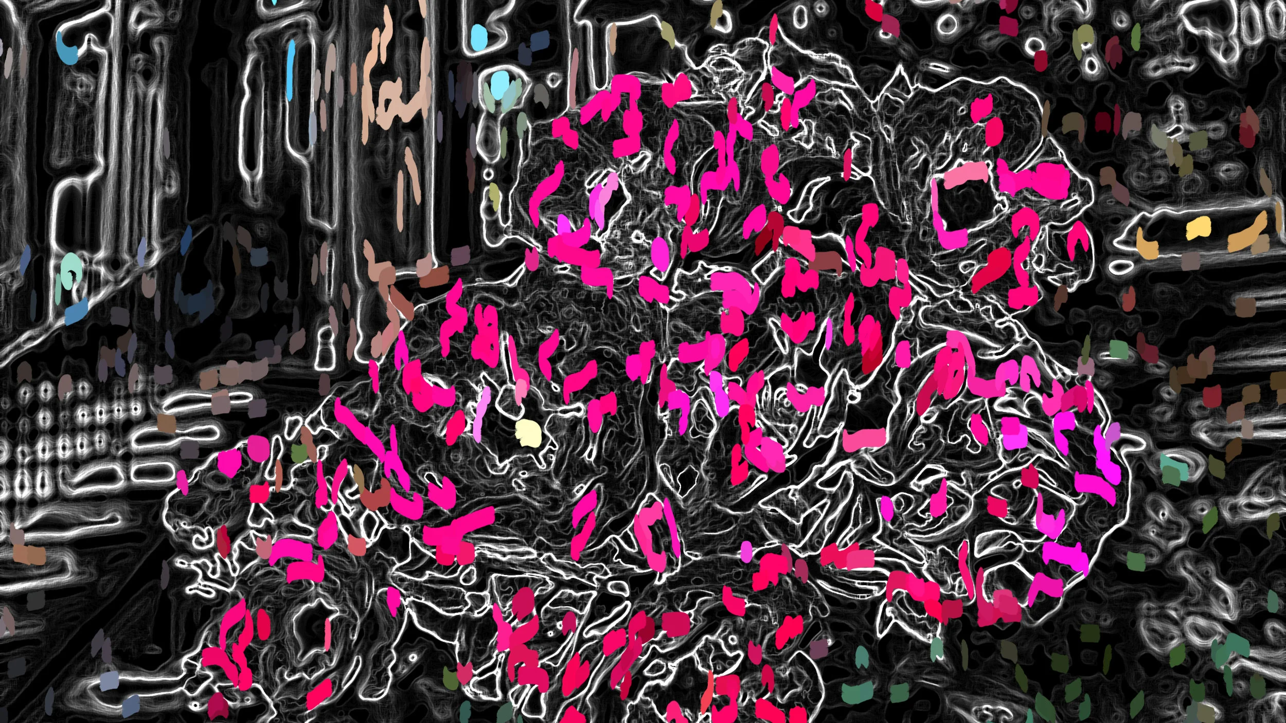 Bunches of Roses Oil Painting Meural.jpg