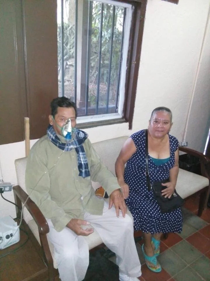 Jose is 74 with asthma and Diabetes. His wife said to thank everyone who supports the clinic for the attention her husband receives.