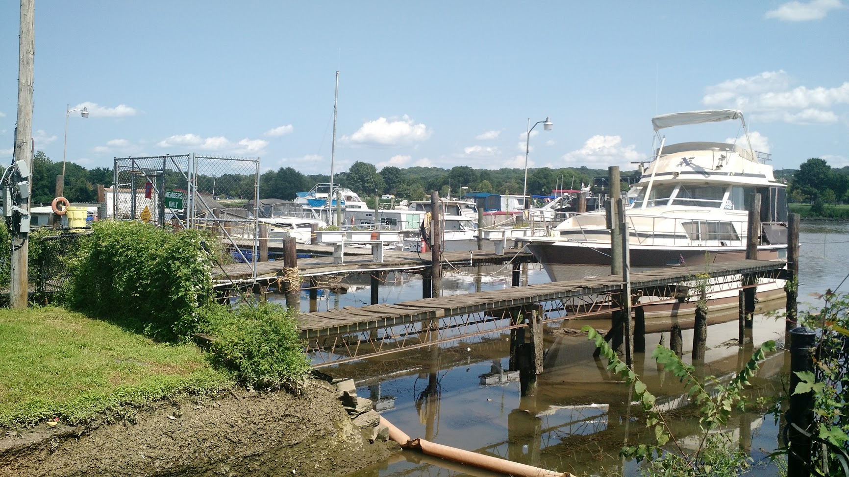 Many vessels at the Seafarers docks are unable to move during low tide due to silt. 