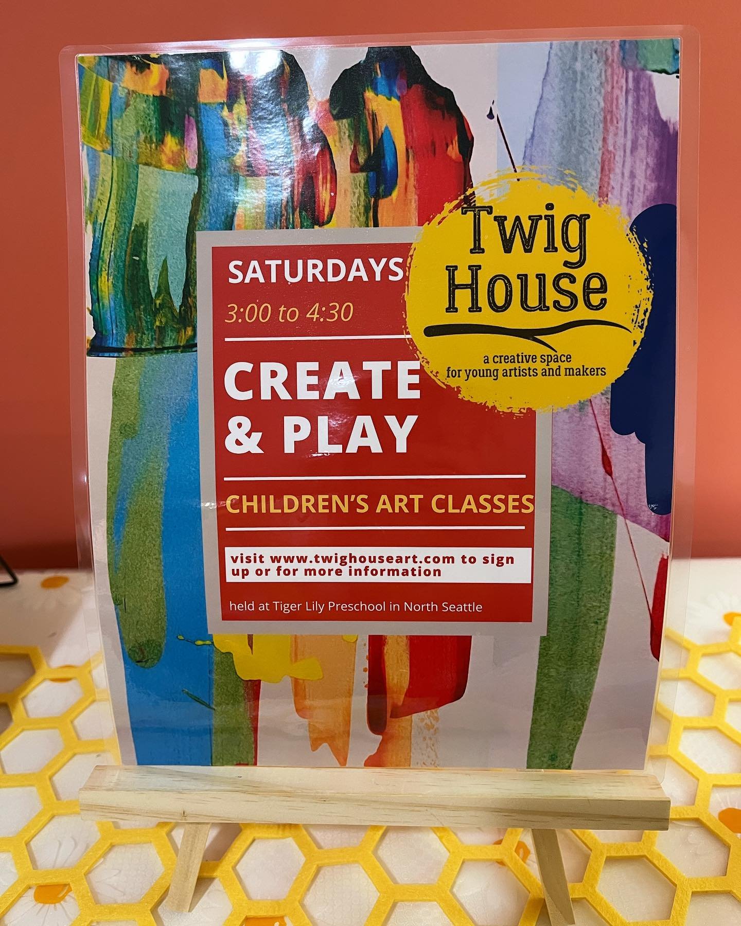 We have an exciting new opportunity happening at Tiger Lily Preschool! We are hosting Twig House Art at TLP! They are offering art classes for all ages. Create &amp; Play classes are on Saturdays from 3 to 4:30 in May &amp; June. 

Visit twighouseart