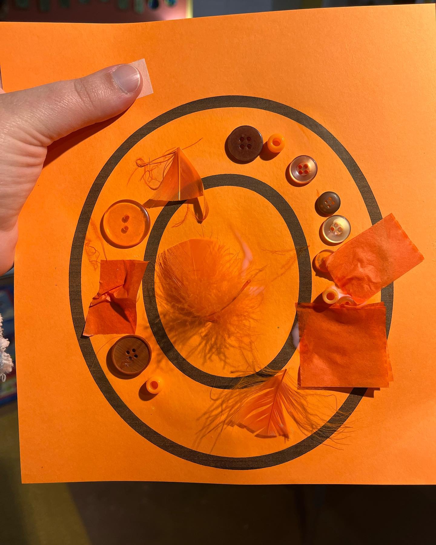Letter O is for orange &amp; ostrich. 

#tigerlilypreschool #preschoolart #letteroftheweek #halfdaypreschool #seattlepreschool #northseattlepreschool #shorelinepreschool 

Want to learn more about our program? Visit our website to learn more and sche