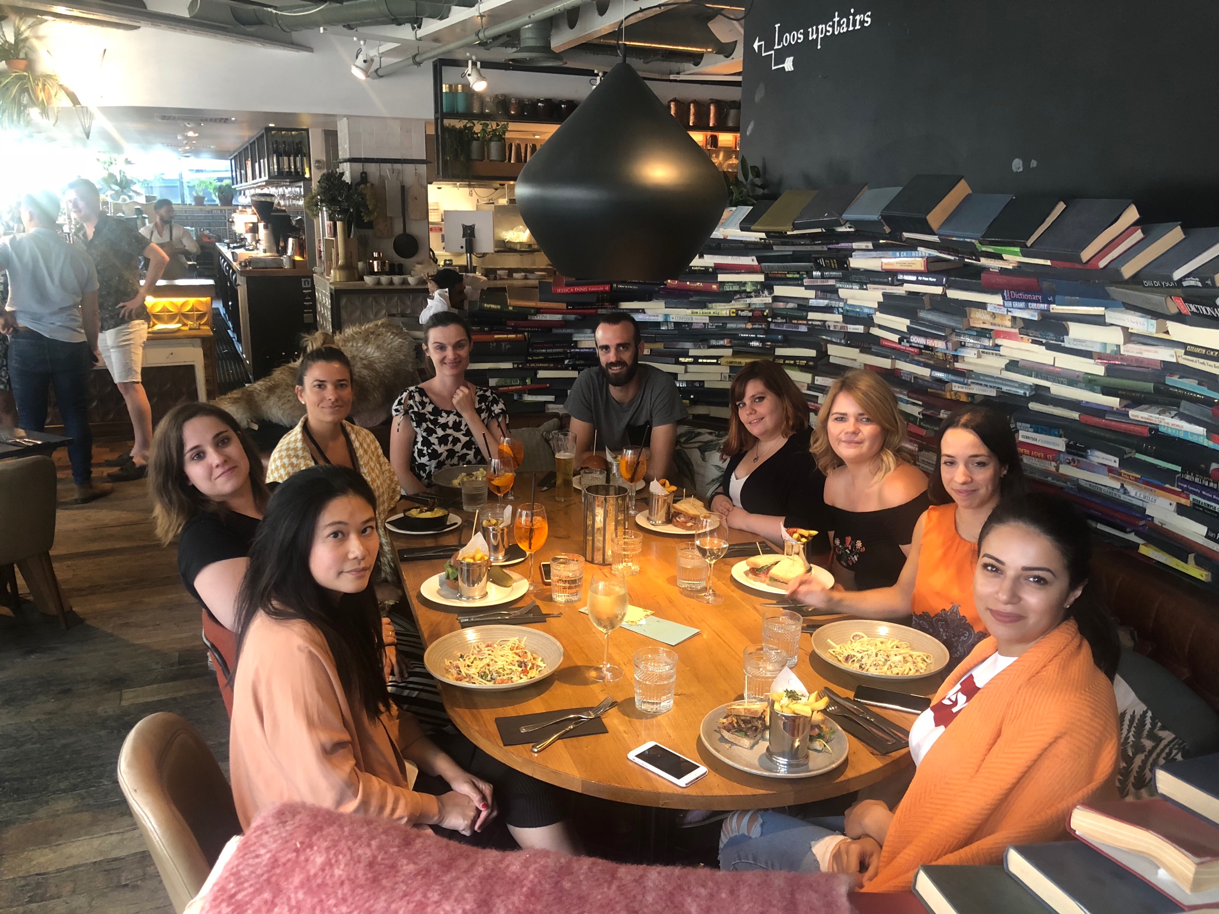 My old crew at the marketing job - then it became too social