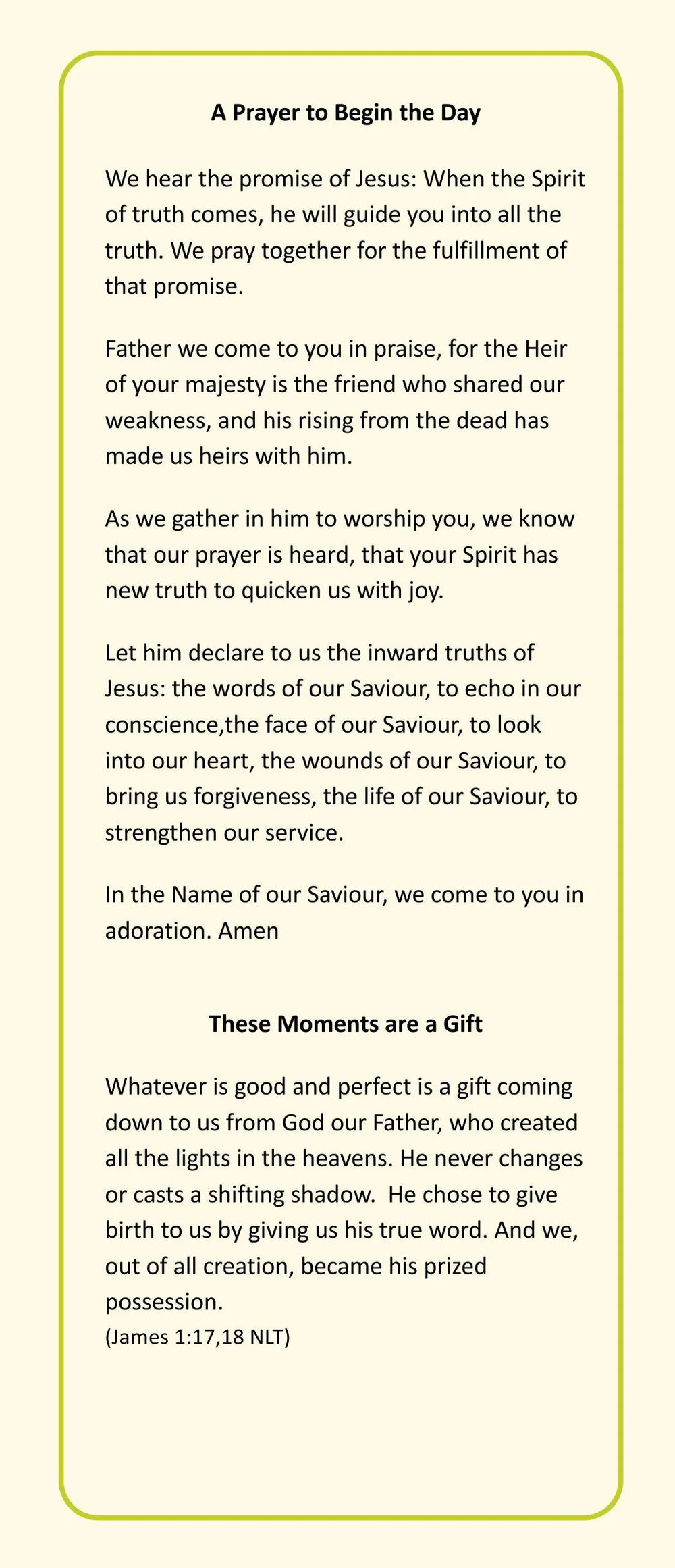 Prayers for Deck & Dock 2020 — Touchstone