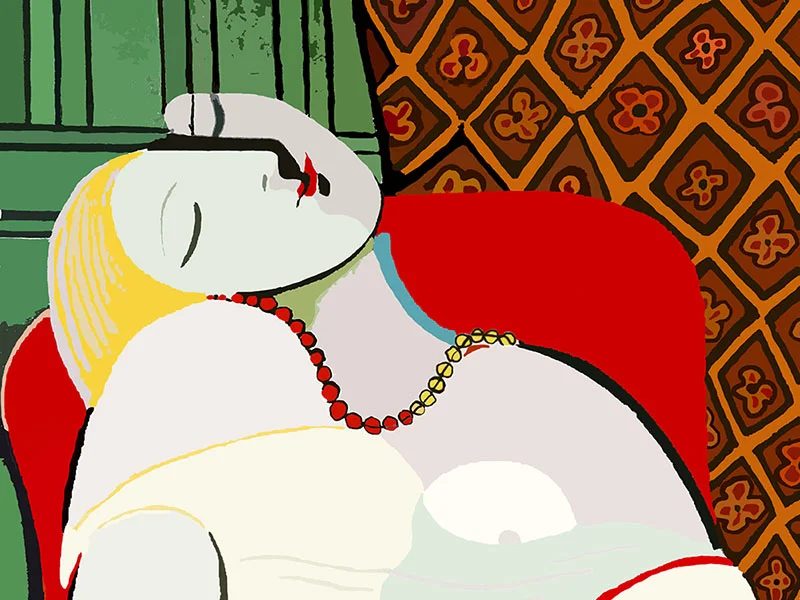 Le Rêve par Pablo Picasso (détail).