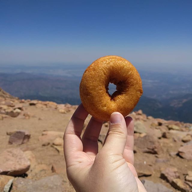 Had the doughnuts at 14,000 feet.