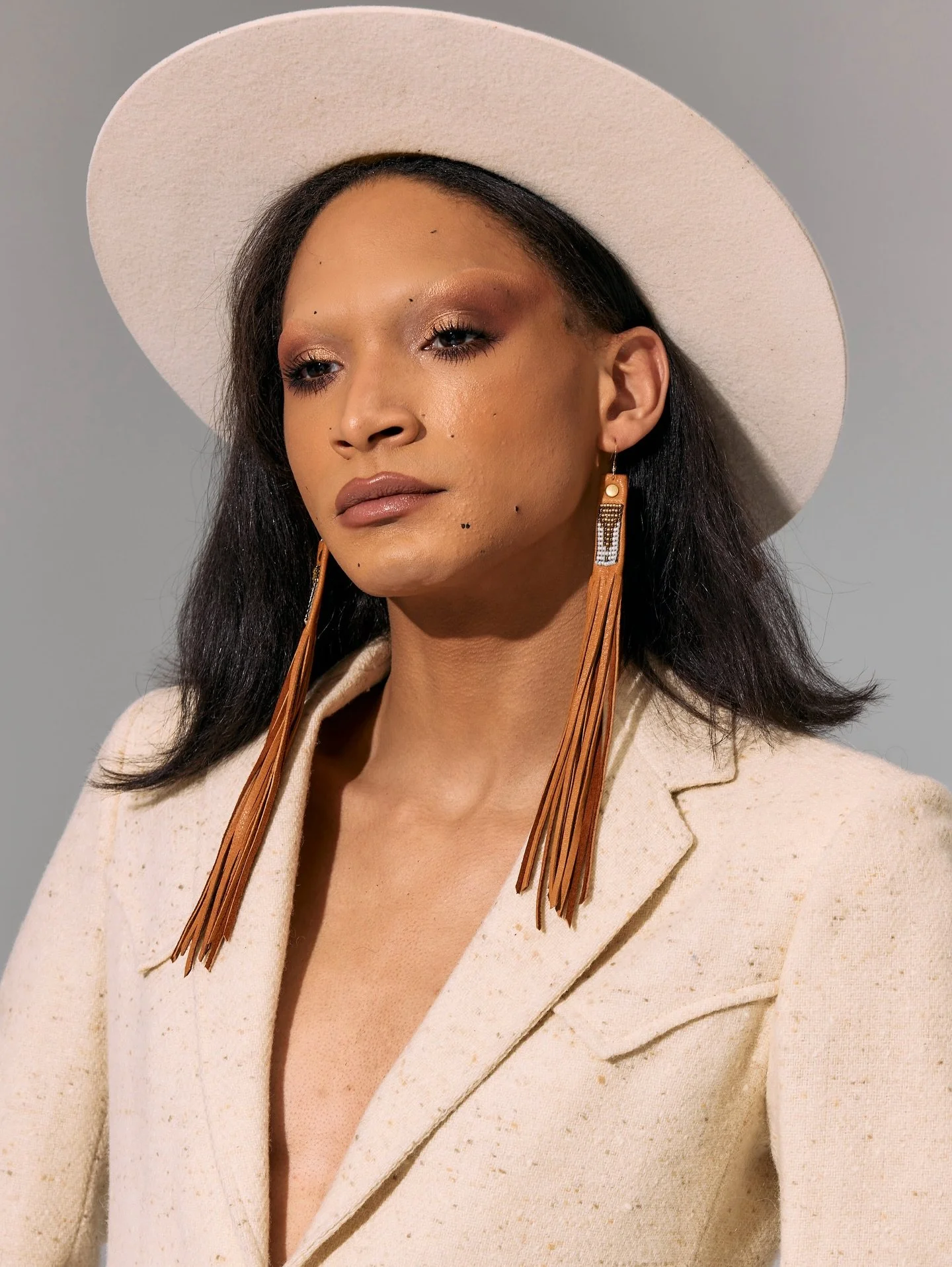 A closer look at some of the new deer leather fringe earrings ✨ inside the Shadows Collection that dropped last Friday