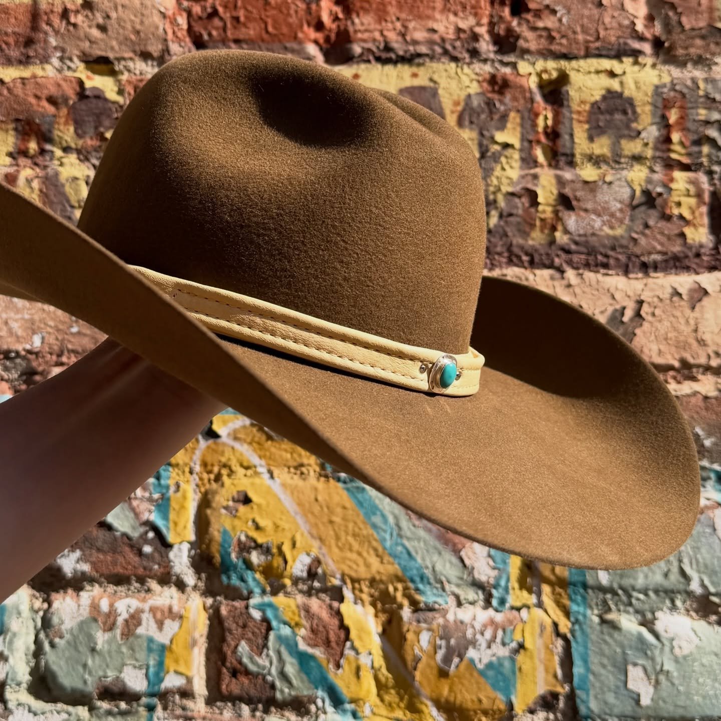 I&rsquo;ve started adding stones to my lariat wraps... This one is natural deer leather with turquoise set in sterling silver. You can wear it as a hat and or choker lariat wrap, and it&rsquo;s just toooo sharp. 

Each piece is one of a kind. DM for 
