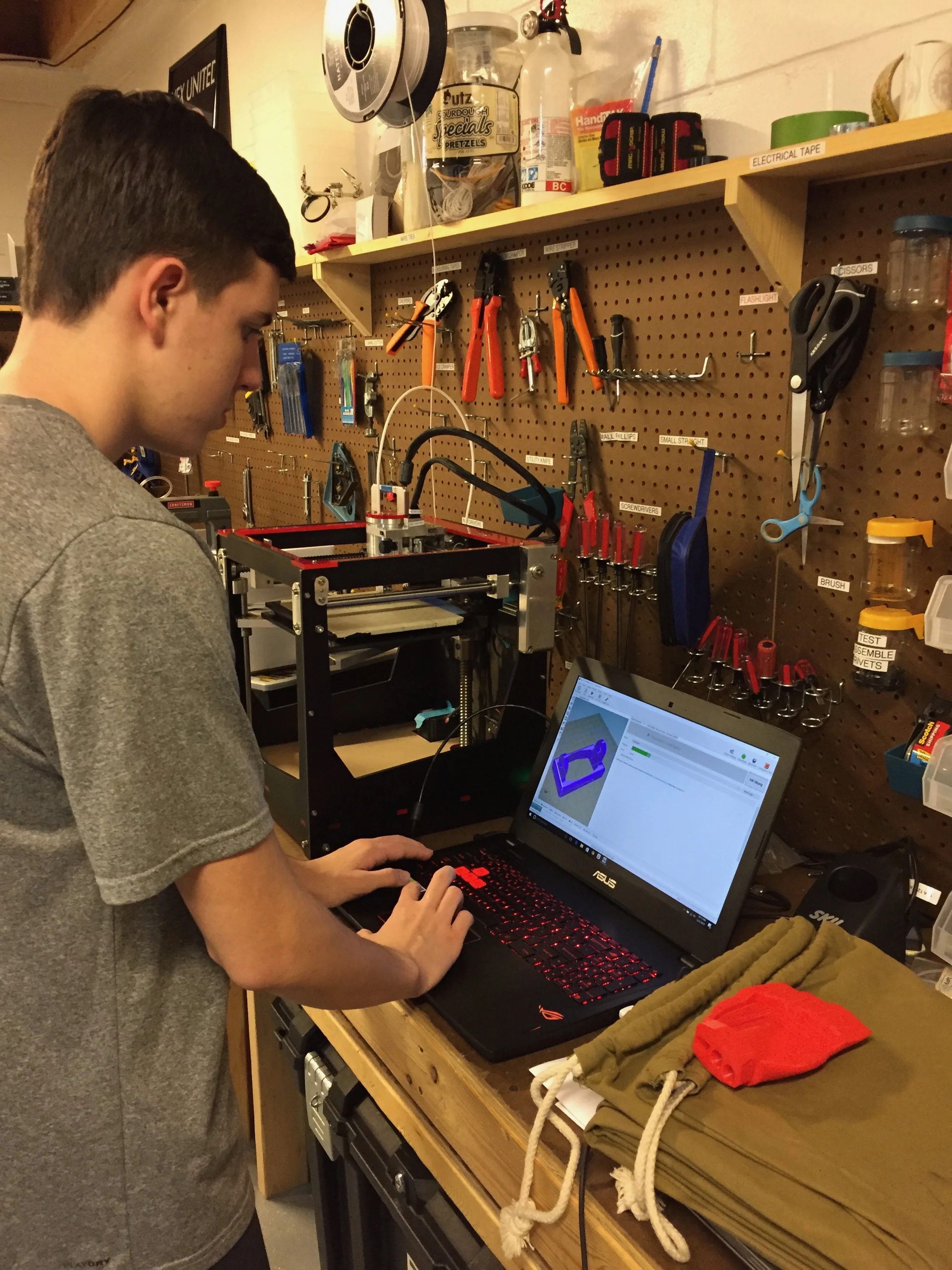 3D printed wrist thanks to a BoXZY donation for Team RobotiX (now we have our own 3D printer, CNC mill and laser engraver) 
