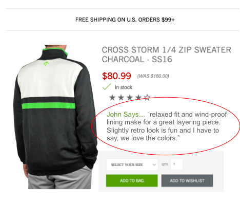 By having the company's owners review products, the Fairway Styles team can leverage its unique point of view to create a deeper connection and build trust with consumers, as well as add value to the brand.